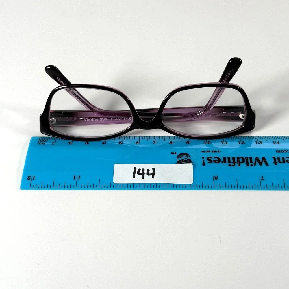 FOCUS 241 by Ideal Optics Eyeglasses Frame Only 51-16-135‎ Black/Purple Full Rim